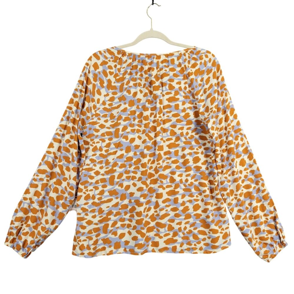 NWT SAVANNA JANE 17928 Animal Print Southwestern Embroidered Boho Top SIZE SMALL - Picture 2 of 8